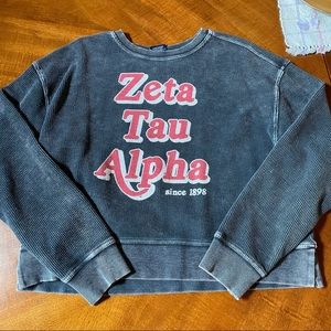 Zeta Tau Alpha Cropped Crewneck